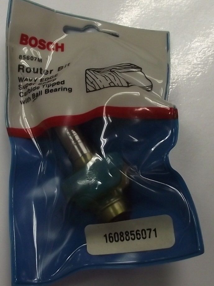Bosch 85607M Wavy Edge Router Bit 1/2-in Shank W/ Ball Bearing USA