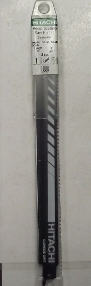 Hitachi 725340 9" Carbide Grit Reciprocating Saw Blades (3-Pack) Swiss