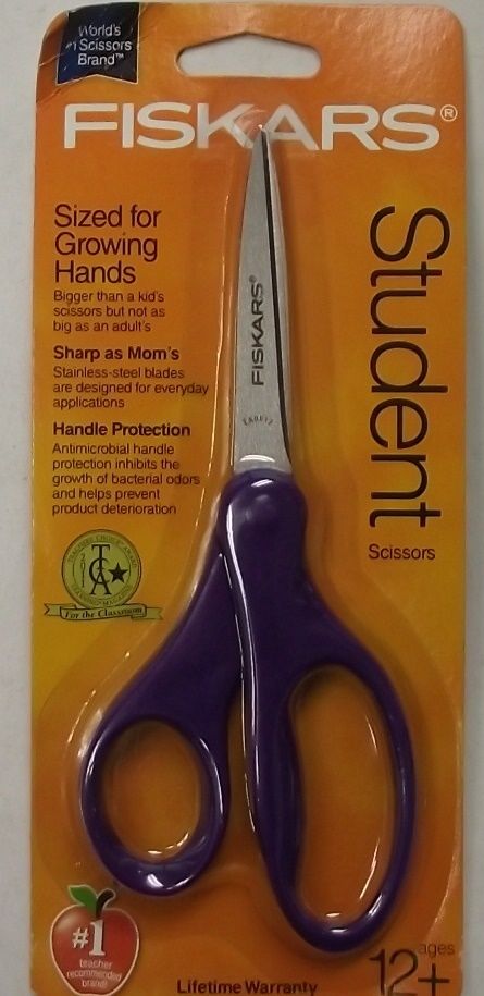 Fiskars 01-005669 7" Student Scissors Asst Colors May Vary