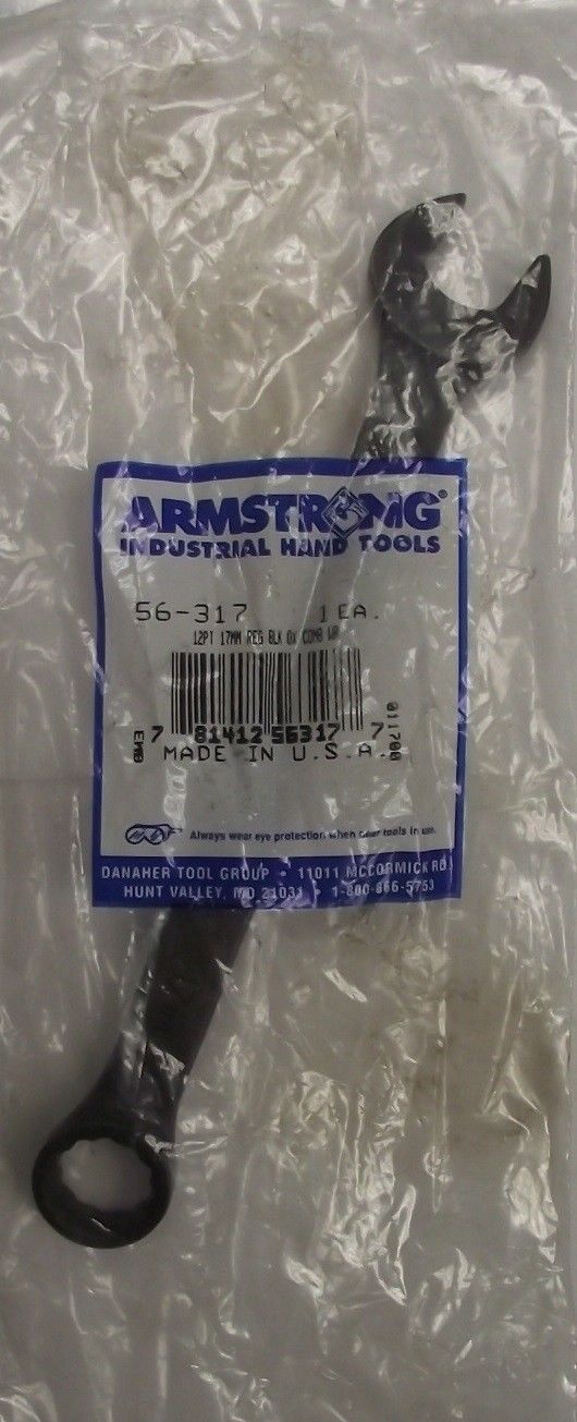Armstrong 56-317 17mm 12 pt. Black Oxide Combination Wrench USA