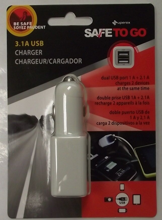 Superex 16-894 3.1 Amp Dual USB Charger