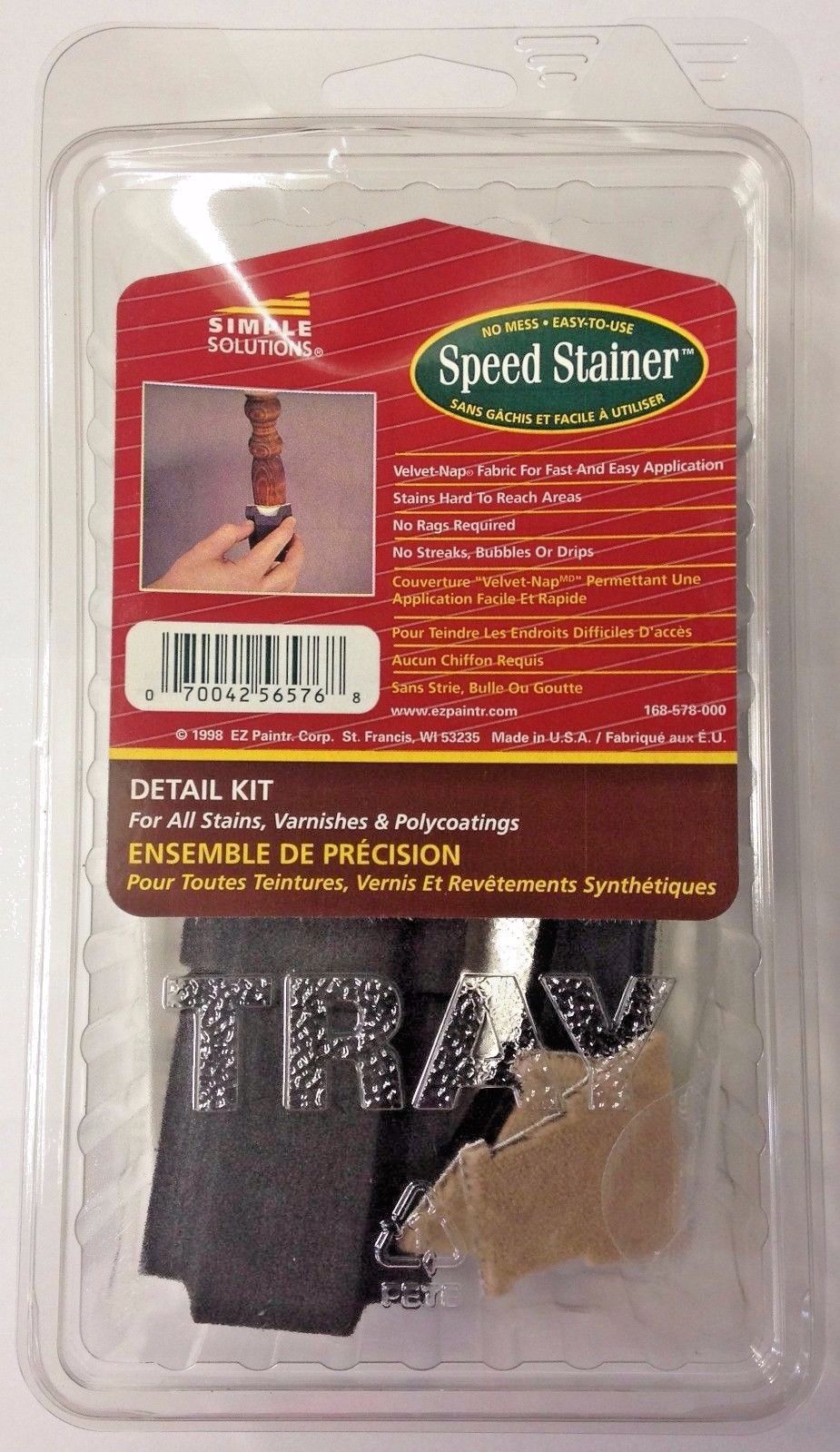 Simple Solutions Speed Stainer Detail Kit For Stains, Varnishes, & Polycoatings
