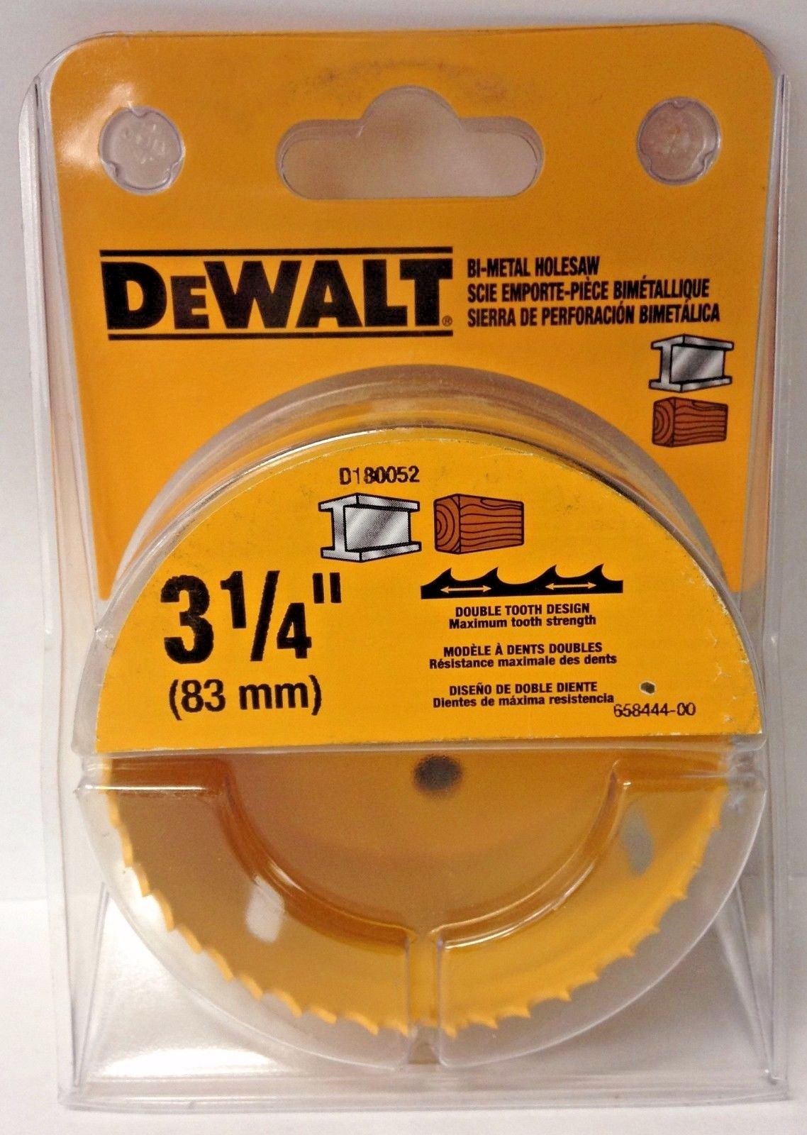 Dewalt D180052 3-1/4" Bi-Metal Hole Saw USA