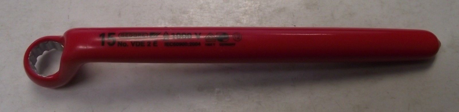 Gedore 6036510 VDE 15mm Insulated Box End Wrench Germany