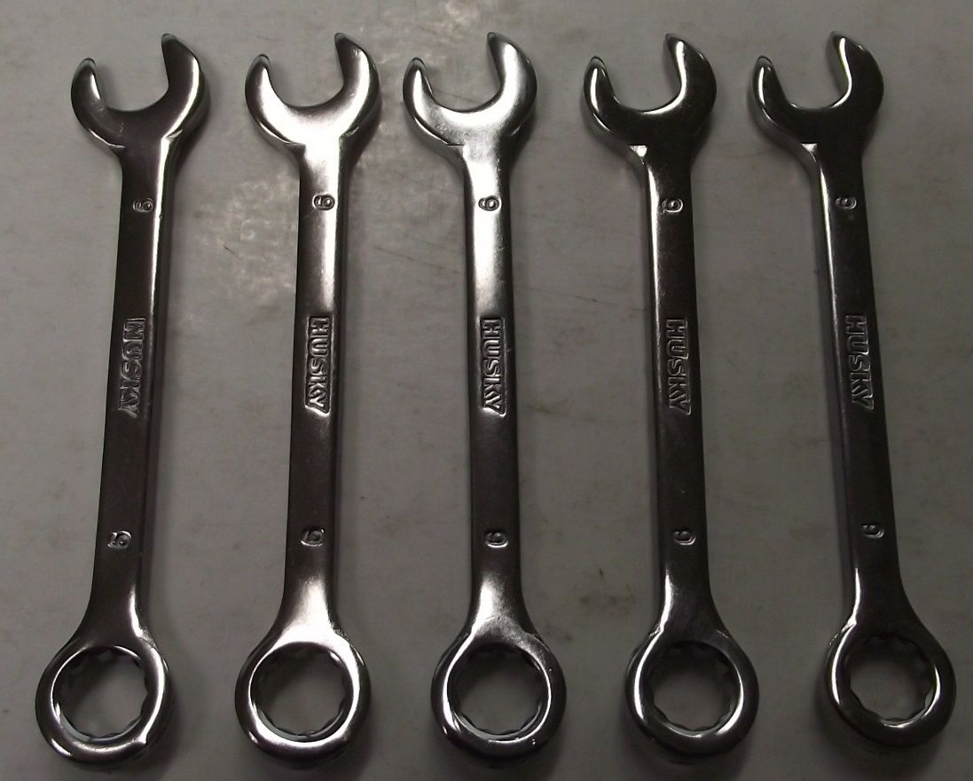 Husky HM673090 9mm 12pt Combination Wrench 5pcs.