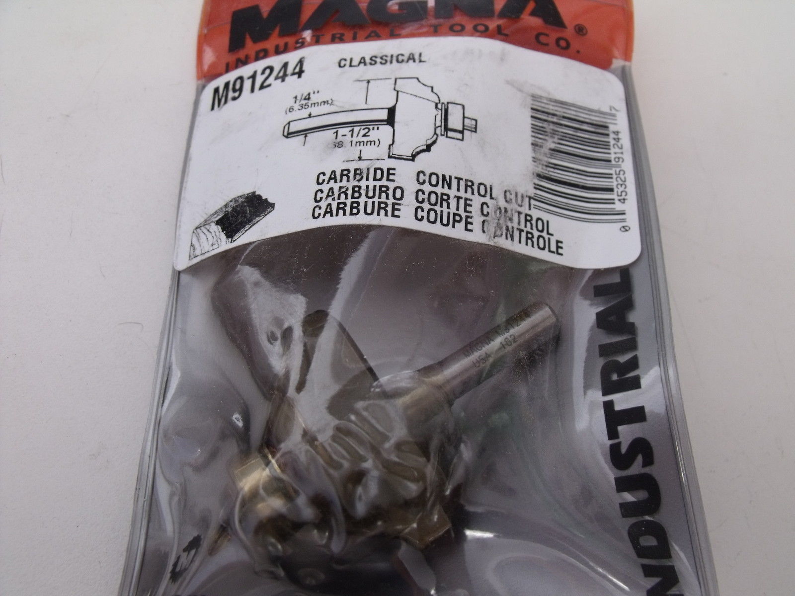 Magna Tool 91244 1-1/2'' Carbide Classical Router Bit 1/4
