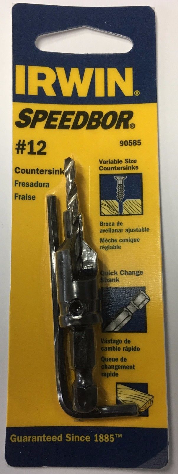 Irwin 90585 Speedbor #12 Countersink Quick Change Shank