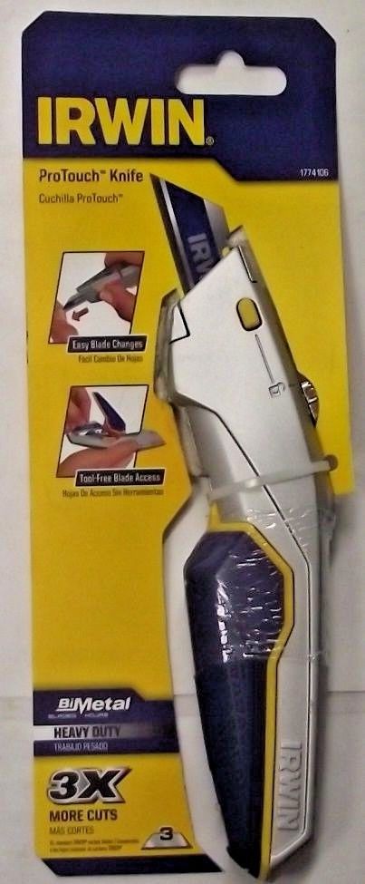 Irwin Tools 1774106 ProTouch Utility Knife Quick Blade Change