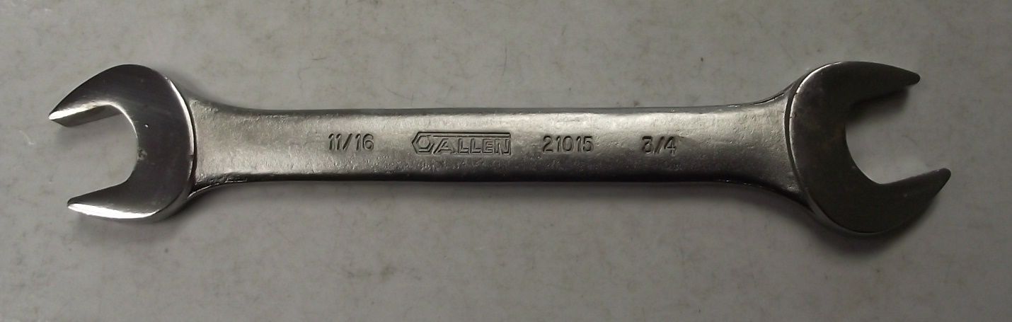Allen 21015 3/4" x 11/16" Open End Wrench USA