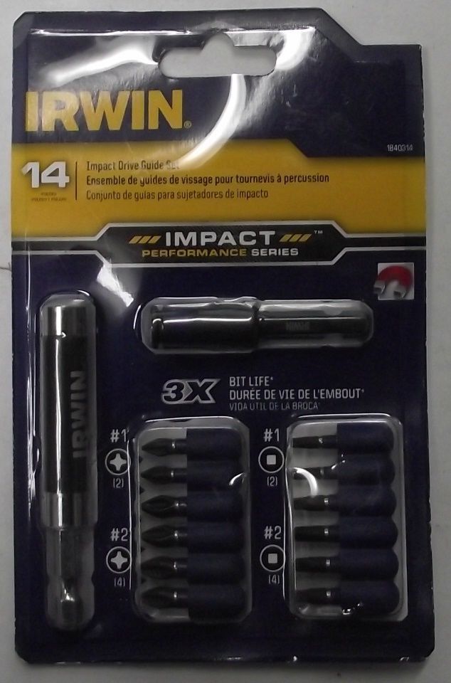 Irwin Tools 1840314 14-Piece Impact Series Drive Guide Set