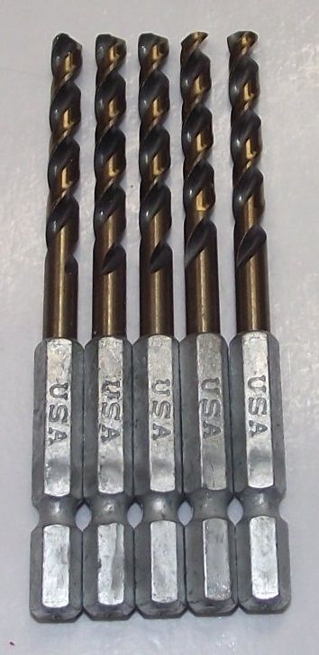 Bosch VA 4.8mm Drill Bits Hex Shank 5pcs 9502919 USA