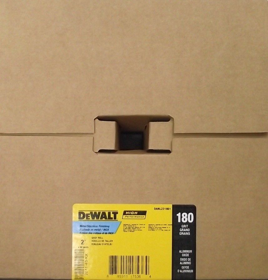 DeWalt DANL221801 2" x 50 yd. High Performance Sand Paper Shop Rolls 180 Grit