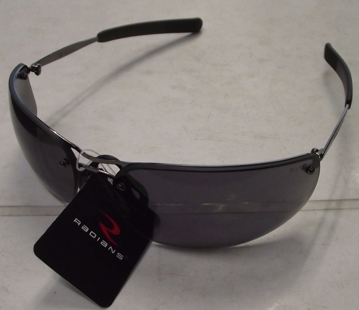 Radians T82-20RD Safety Glasses - Metal Frame - SmokeLens