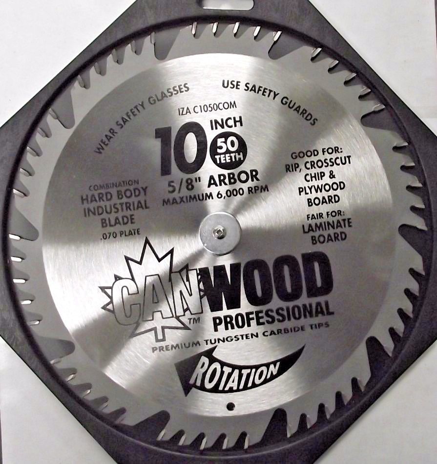 Canwood C1050COM 10" x 50 Tooth Carbide Combination Saw Blade