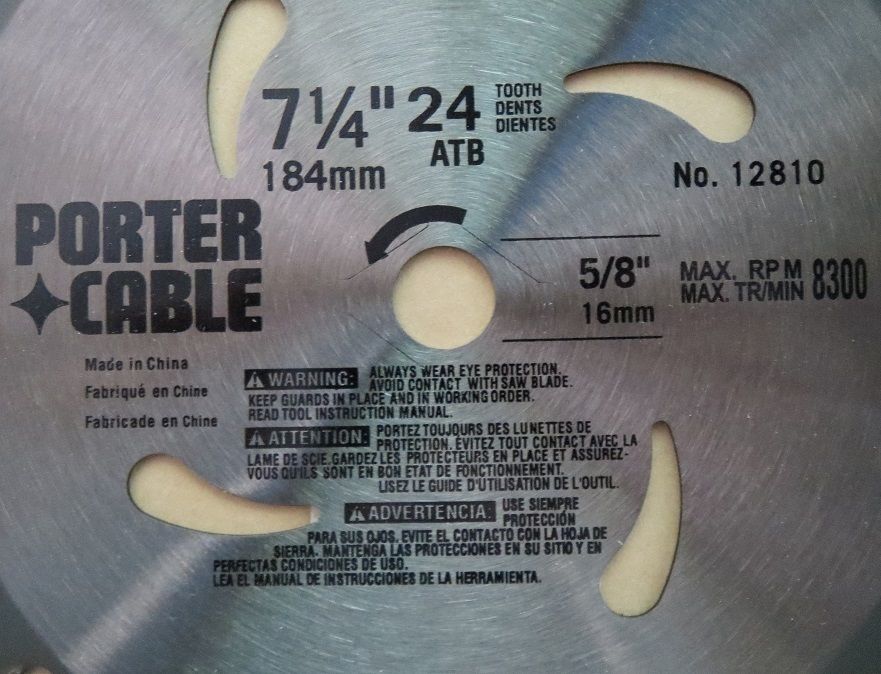 Porter Cable 12810-10 7-1/4" X 24T Riptide Saw Blade 10 Pack
