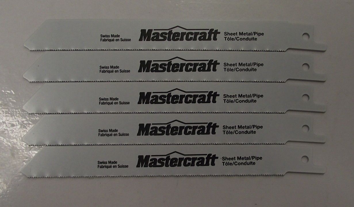 Mastercraft by Bosch 16-30211 6" x 24 TPI Bi-Metal Recip Saw Blades (5pcs) Swiss
