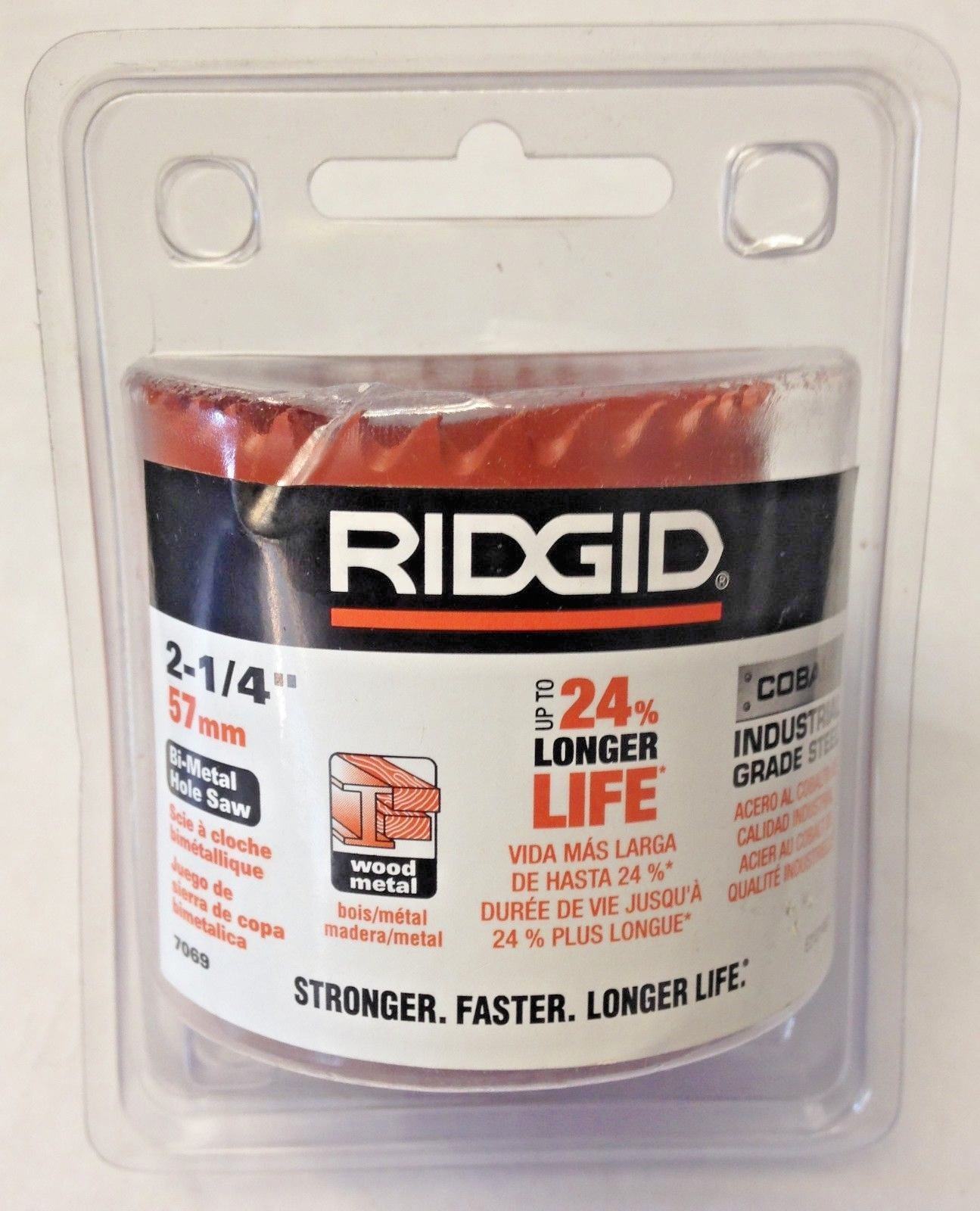 Ridgid 7069 2-1/4" Bi-Metal Hole Saw Cobalt Industrial Grade Steel