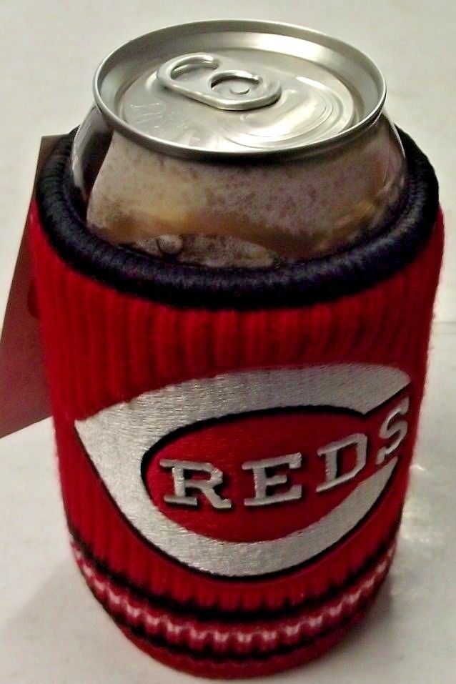 MLB 0718-8540 Cincinnati Reds Woolie Beverage Insulator