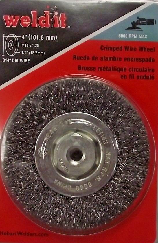 Hobart 770369 4" Crimped Wire Wheel M10 x 1.25