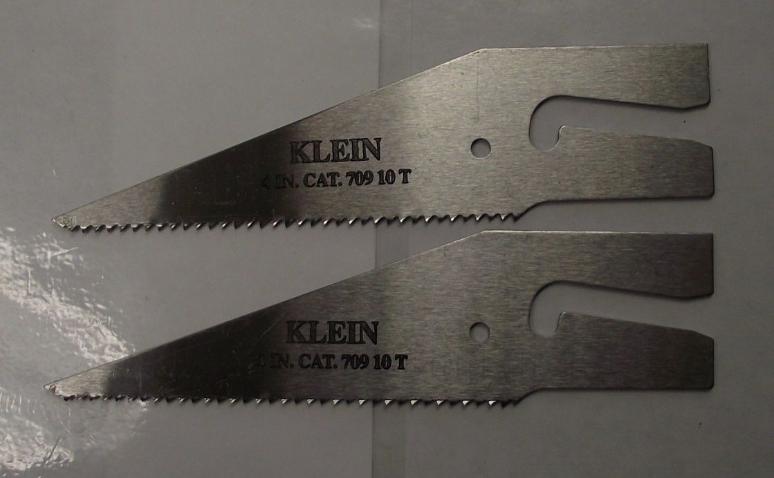 Klein Tools 709 4-Inch Magic-Slot Electrician's Cut-In Blade (2pcs)
