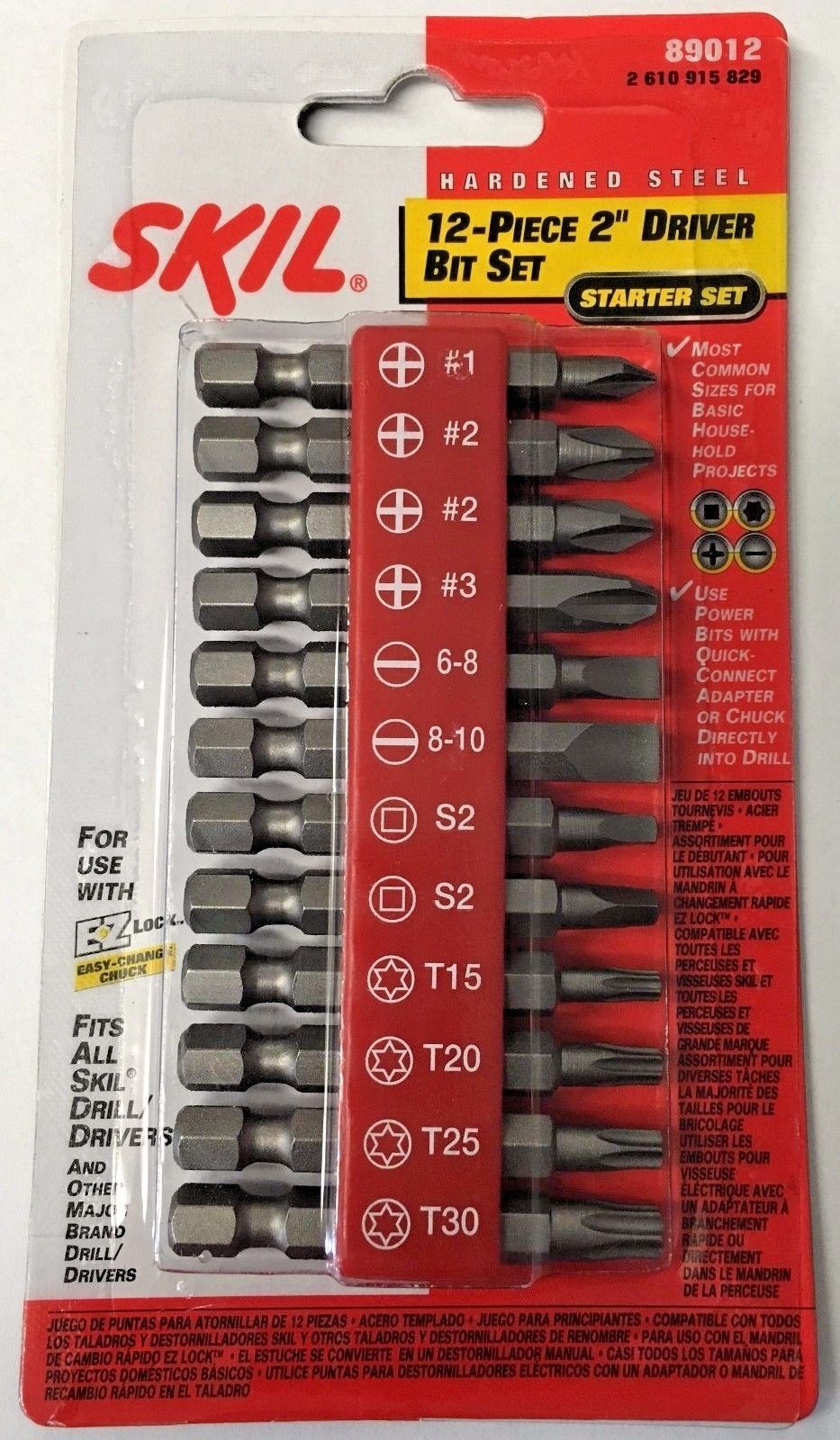 Skil 89012 12 Piece 2" Driver Bit Set