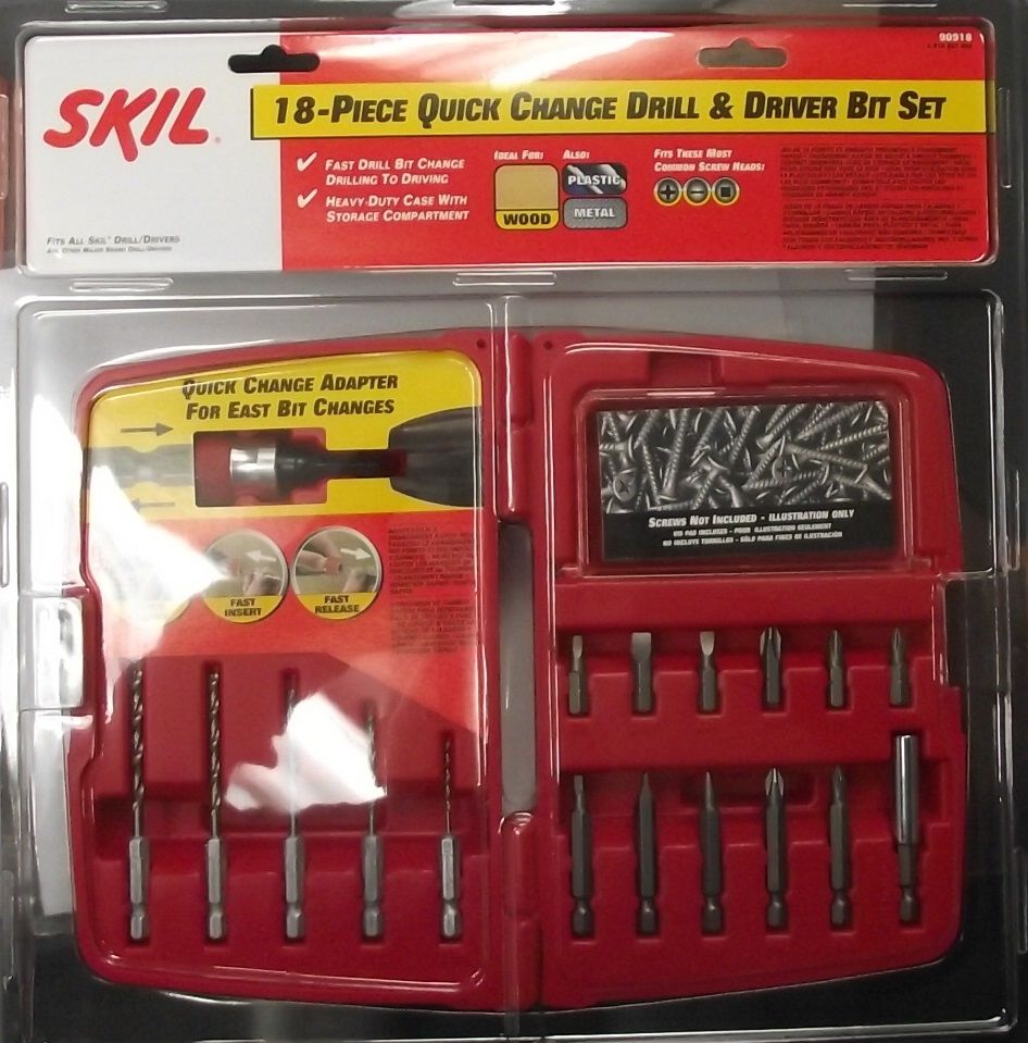 Skil 90918 18pc Quick Change Drill & Driver Bit Set