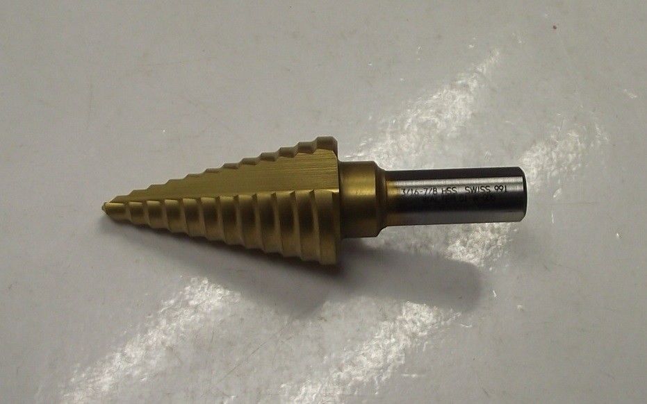 Walter 13354 3/16" to 7/8" Titanium Coated Step Drill Swiss Made