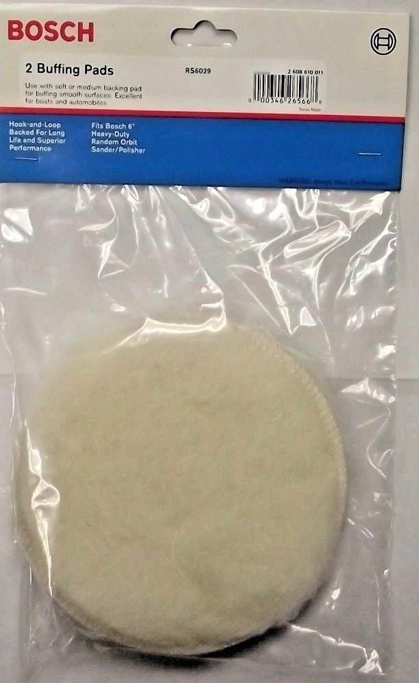 Bosch RS6029 Hook & Loop Buffing Pads 2 Buffing Pads