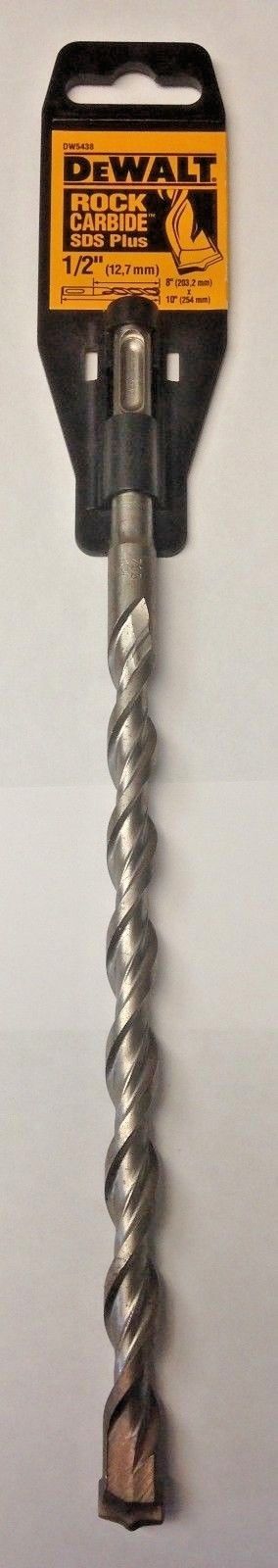 Dewalt DW5438 1/2" x 8" x 10" Rock Carbide SDS Plus Hammer Drill Bit Germany