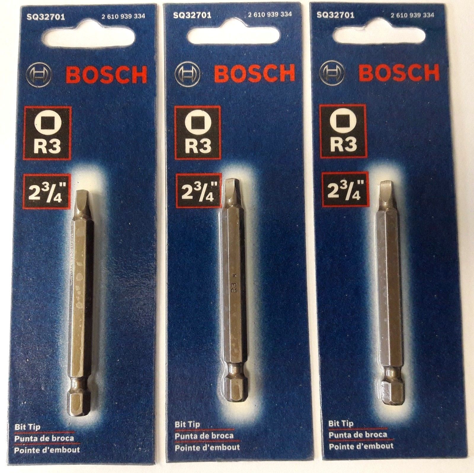 Bosch SQ32701 2-3/4" Screwdriver Insert Bit 3PKS