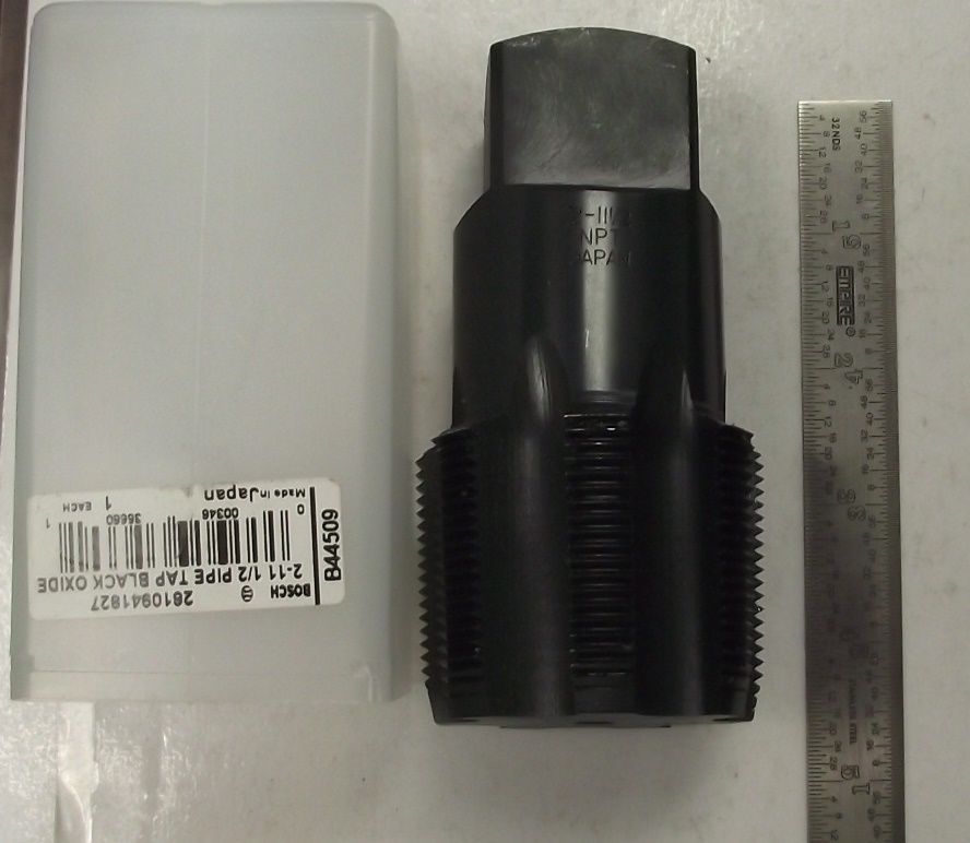 Bosch B44509 2-11 1/2 Pipe Tap Black Oxide Japan #T22