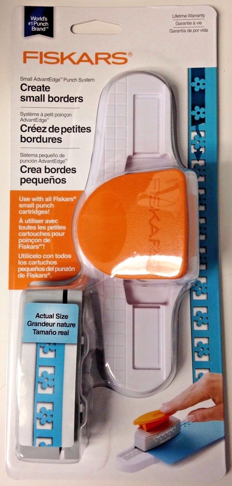 Fiskars 101230 Interchangeable Border Punch System Starter Set (Daisy Chain)