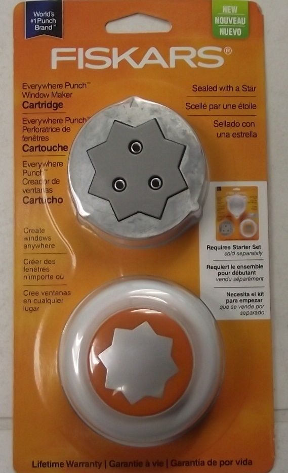 Fiskars 128000-1001 Everywhere Punch Sealed W/ A Star To Be Used W/ Starter Set
