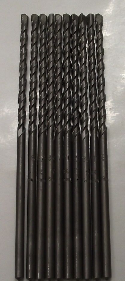 Hawera 49764 3/16 in. x 6" Carbide Masonry Drill Bit 10pcs. Germany