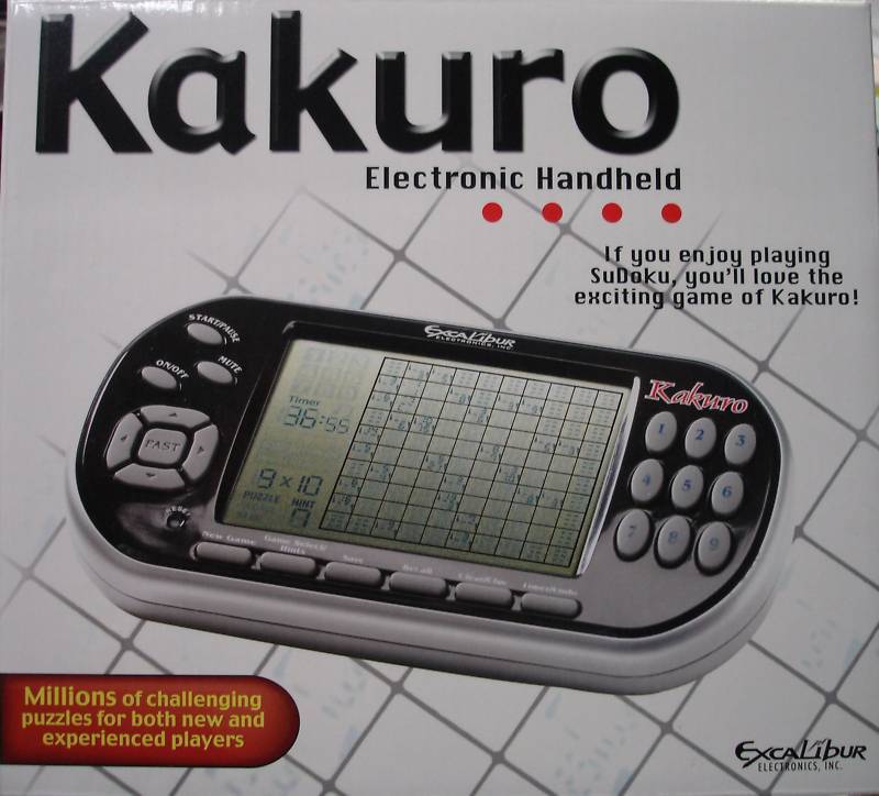 Excalibur 486 Kakuro Handheld Electronic Crossword