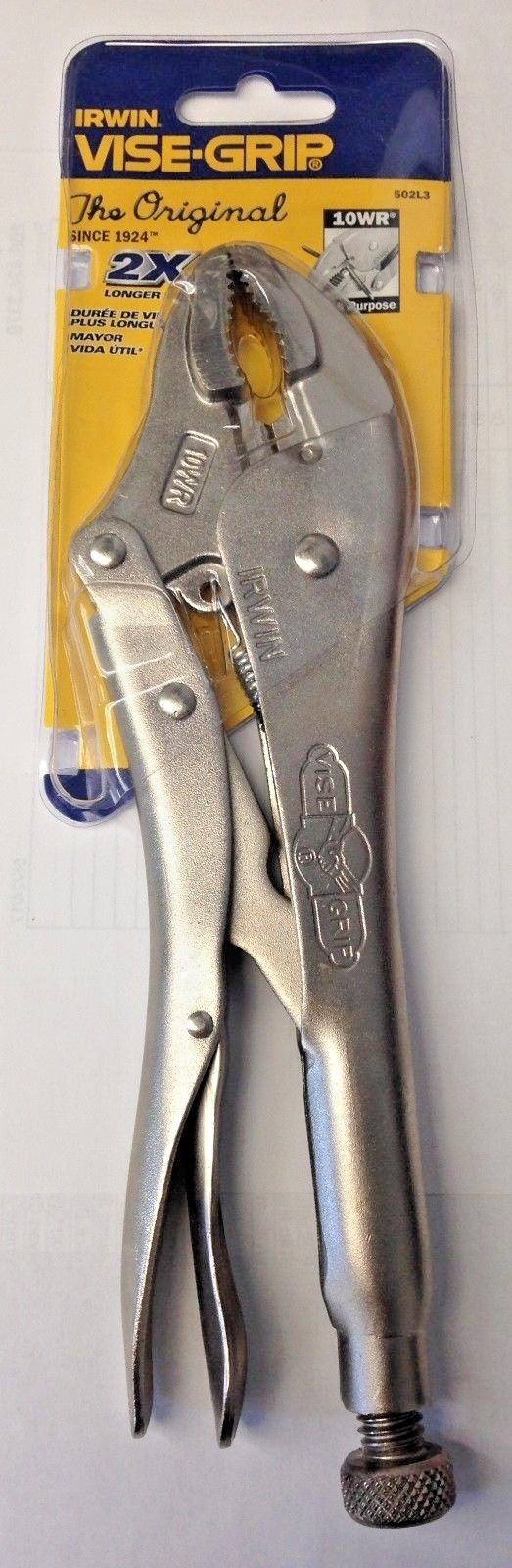 Irwin Vise-Grip 10WR 10" Curved Jaw Locking Pliers With Wire Cutter 502L3