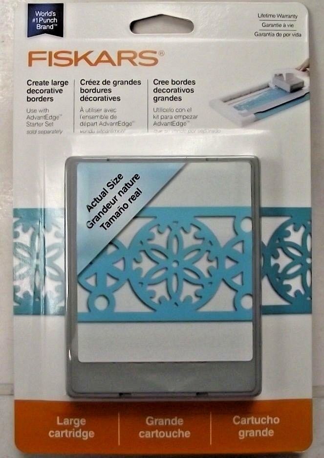 Fiskars 101790-1002 Sand Dollar AdvantEdge Border Punch Large Cartridge