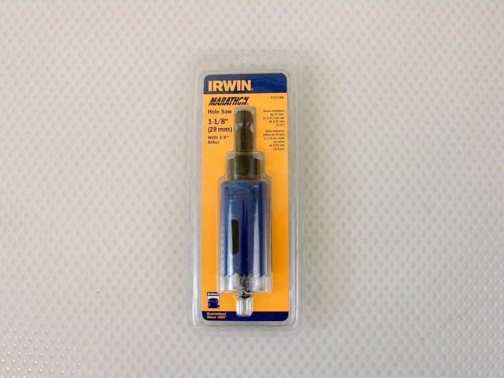 Irwin 373118A 1-1/8" Bi-Metal Hole Saws With Arbor