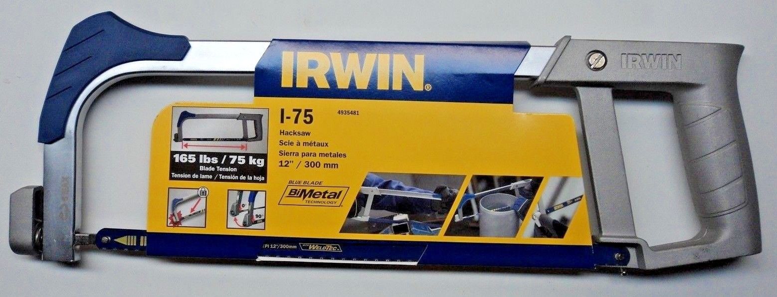 Irwin 4935481 I-75 12" (300mm) Hacksaw 165 lbs / 75 kg Blade Tension