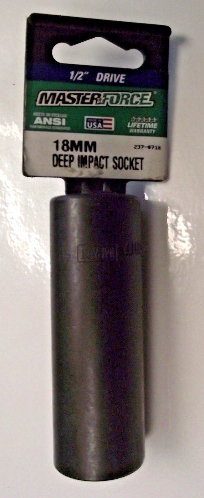 Master Force MF35327 18mm Deep Impact Socket 6 Point USA