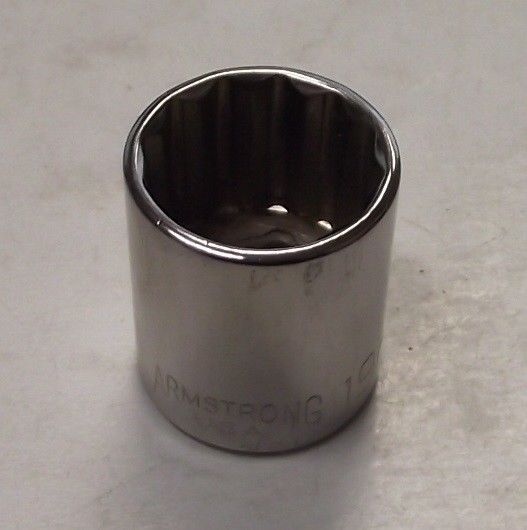 Armstrong Tools 38-119A 3/8" Drive 19mm 12 Point Socket USA