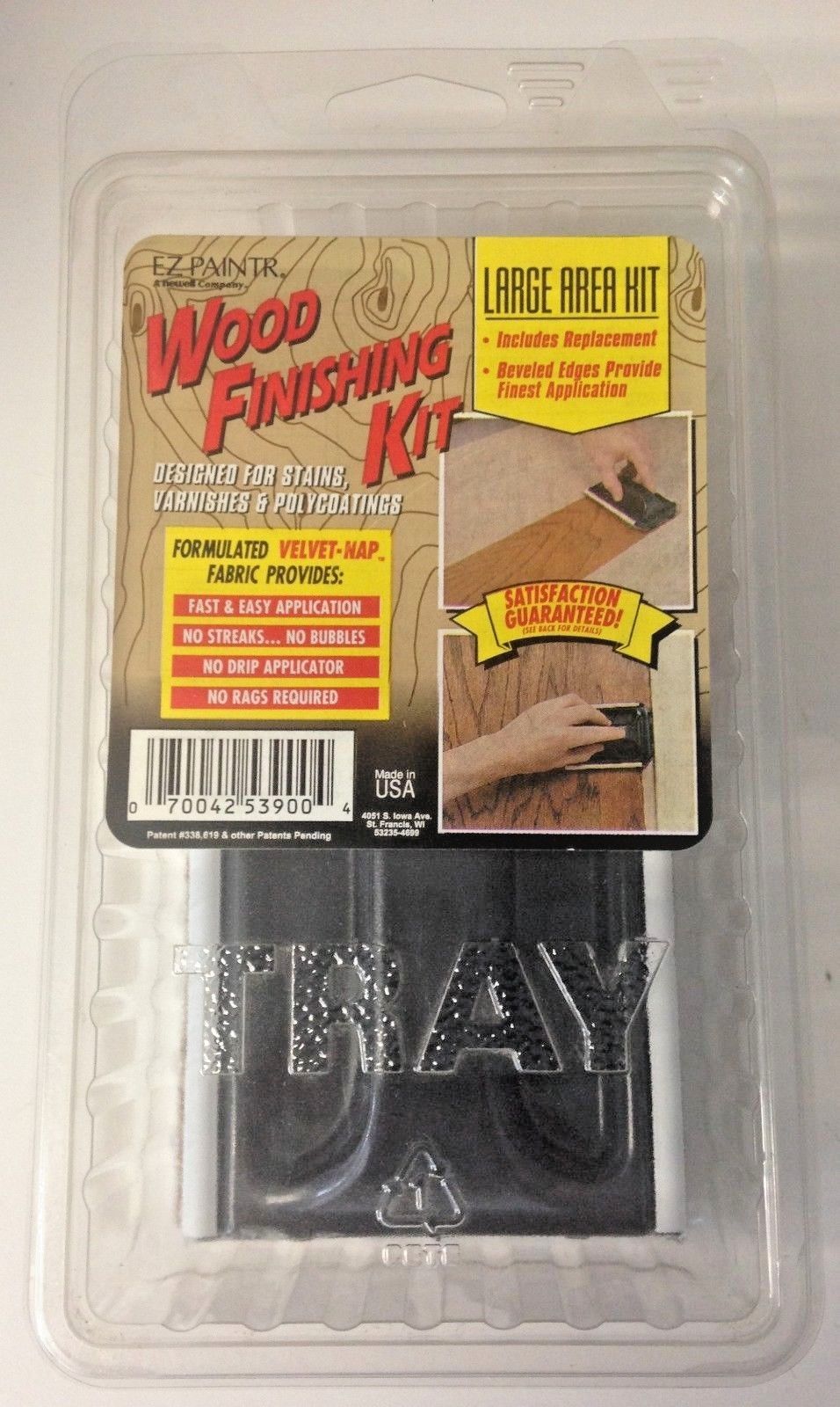 EZ Paintr Wood Finishing Kit Designed For Stains, Varnishes, & Polycoatings USA