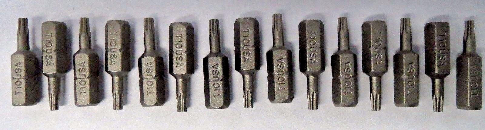 Bosch T10 x 1" Insert Bits Screw Tips 15pcs. 9915370 USA