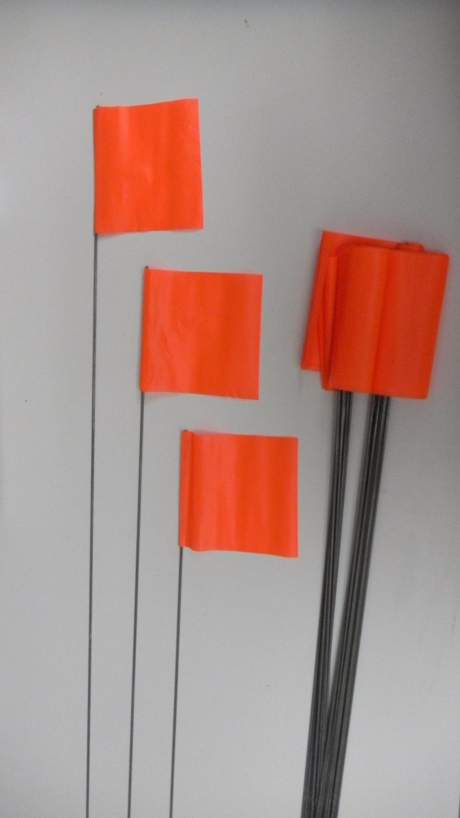 Irwin 4935206 Orange Glo Survey Stake Flags (Bundle of 25)