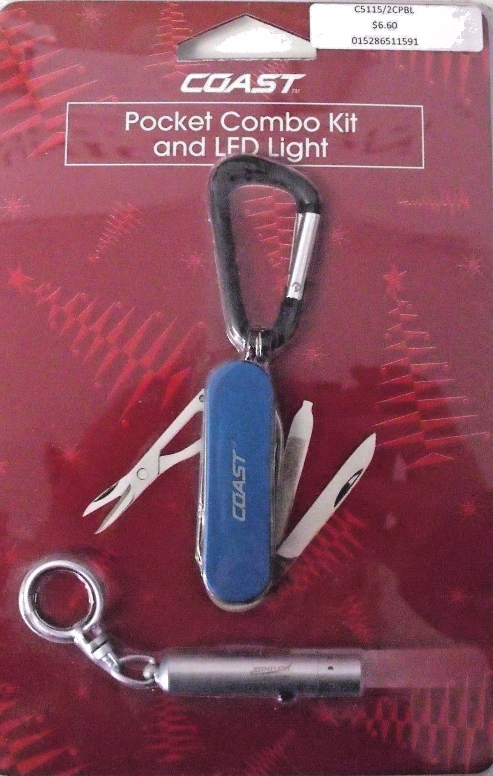 Coast C5115/2CP BLUE Pocket Combo Knife and LED Flashlight