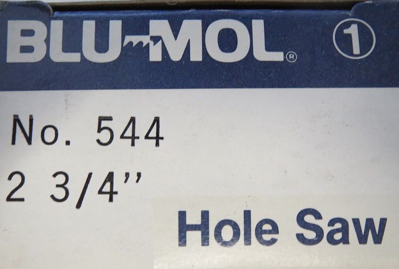 Blu-Mol 544 2 3/4" Holesaw USA Made