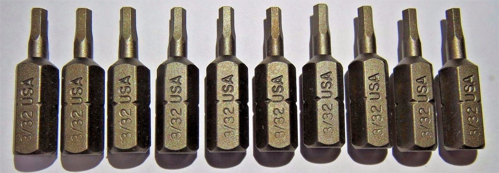 Bosch 345165 3/32" Allen Insert Screw Tips USA 10PCS