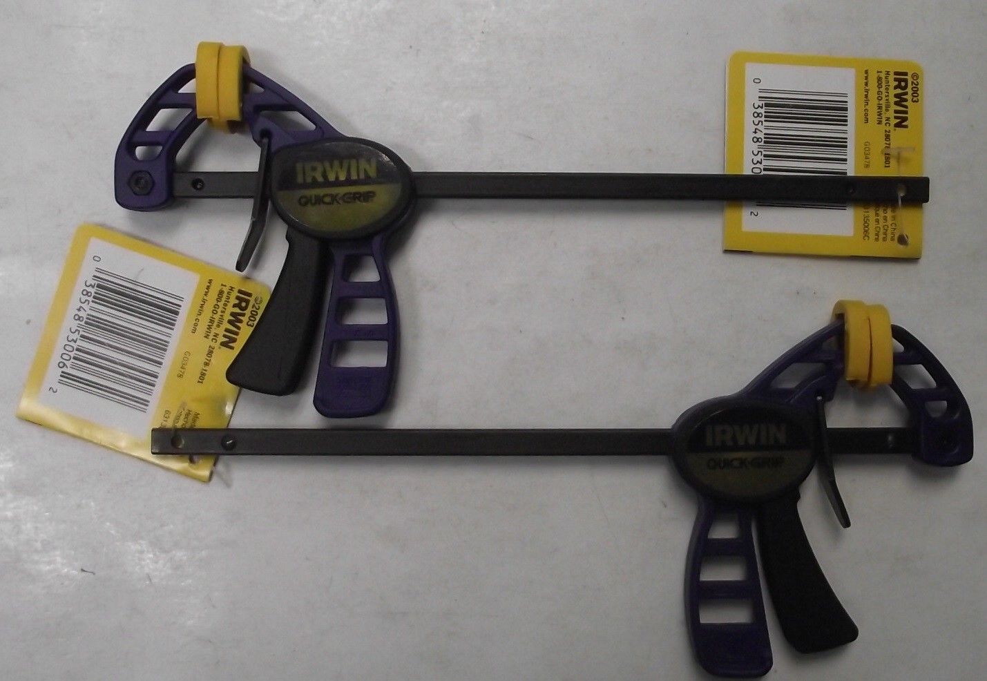 Irwin Tool 53006 Micro Quick-Grip Bar Clamp (4-1/4") And Spreader (8") 2pcs.
