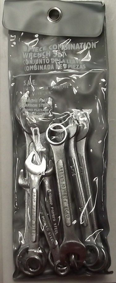 Iron Bridge 193527 Combination Wrench Set SAE 9-Piece