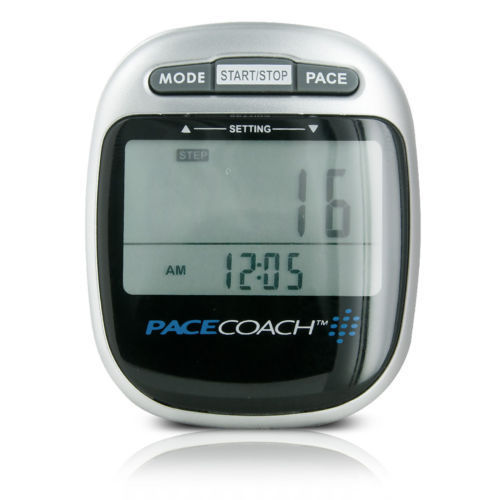 Pace Coach Pedometer Personal Walking Monitor 3 Modes Record Pace & Distance
